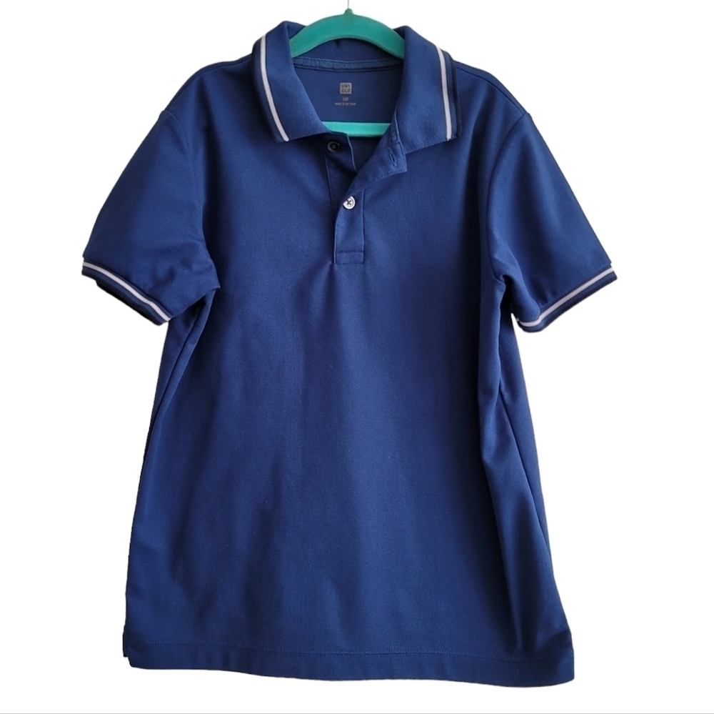 Uniqlo Blue Short Sleeve Polo Shirt